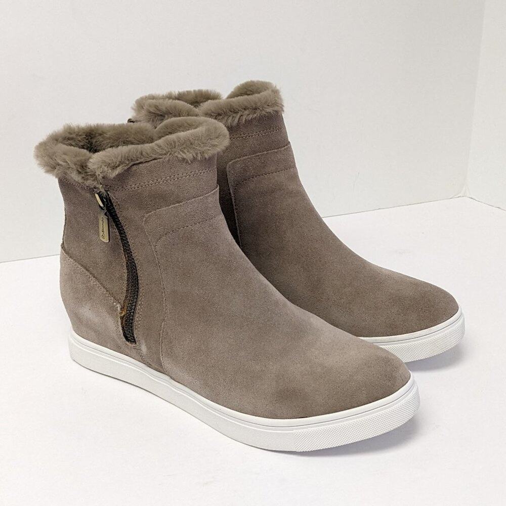 Blondo Glade Ankle Boots, Mushroom Suede, Womens 9.5 M